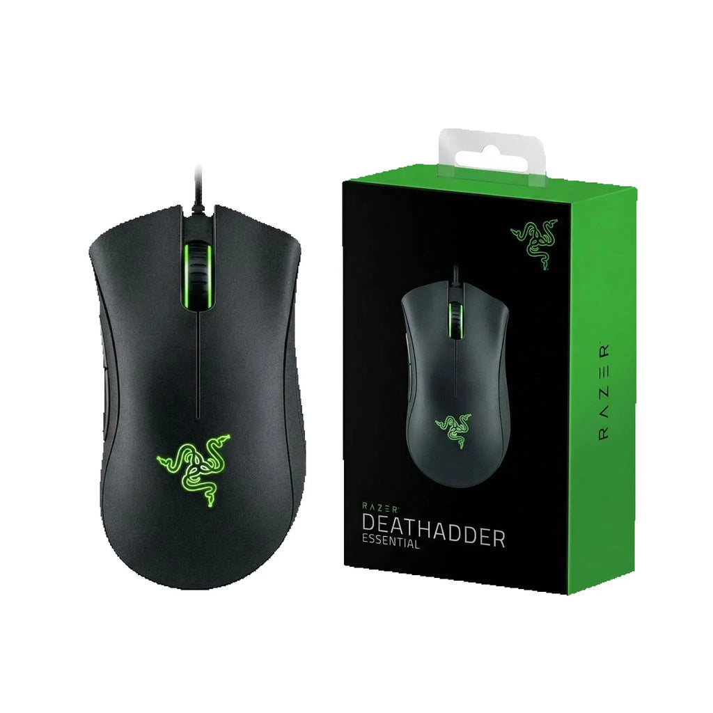 Razer DeathAdder Essential Wired Gaming Mouse Mice 6400DPI Optical Sensor 5 Independently Buttons for Laptop PC Gamer