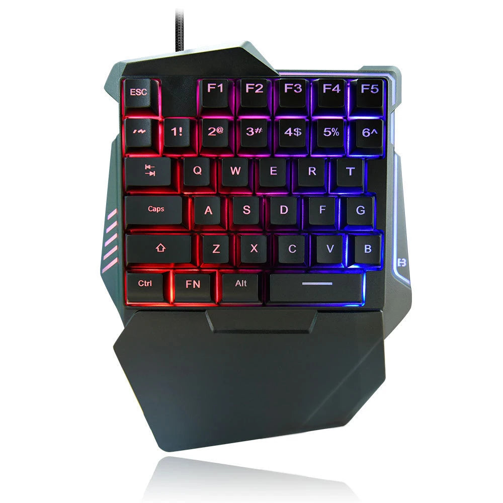 Mini USB Wired Gaming Keyboard with LED Backlight 35 Keys For PS3 PS4 For Xbox360 Xbox ONE Xbox Series X/S N-Switch