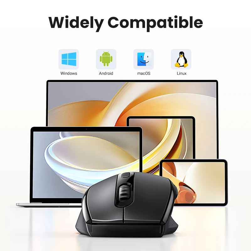 UGREEN Wireless Mouse for Computer 1600DPI Silent Mouse with 2.4GHz USB Receiver for PC MacBook Tablet Laptop
