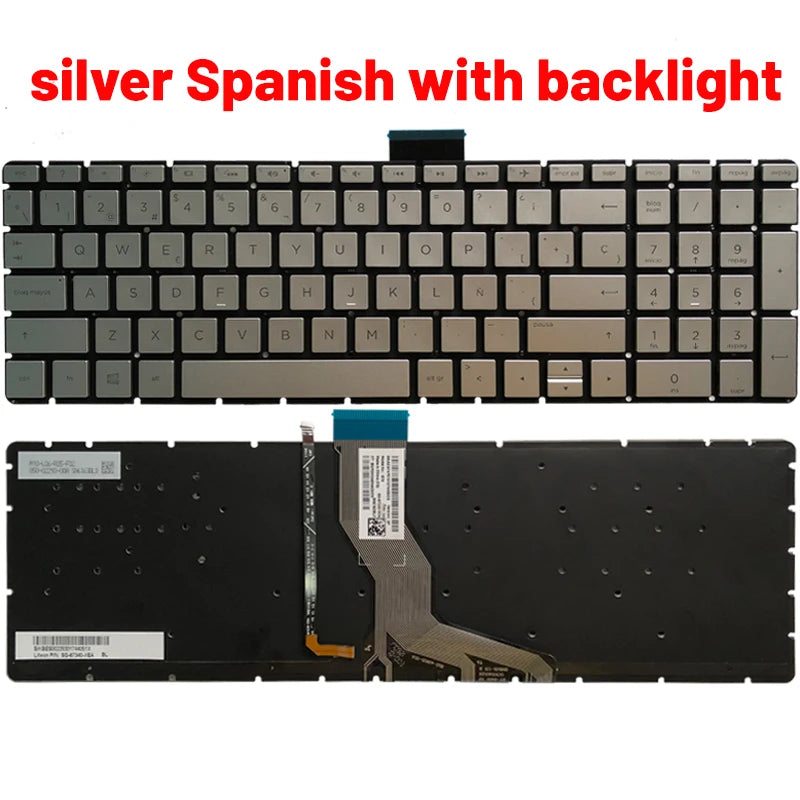 NEW Russian/US/UK/Spanish/Latin laptop keyboard for HP 15-BS 15-BR 15-BW 15T-BR 15Q-BU 15T-BS 15Z-BW 250 G6 255 G6 256 G6 258 G6