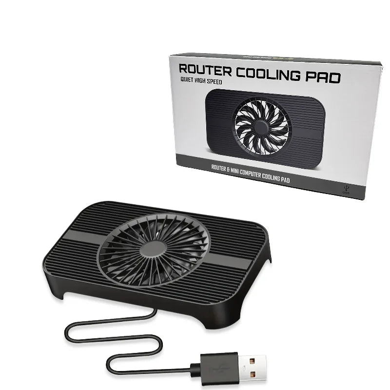 Network cooling solution: 5V USB silent fan (65.8CFM), compatible with routers, consoles, DVRs & cabinets