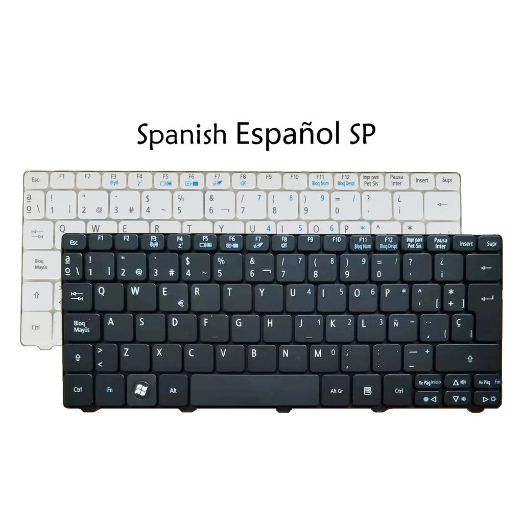 Spanish French PC Keyboard For Gateway LT22 LT23 LT25 LT27 LT28 LT40 LT41 Packard Bell dot s, Dot SE SE2 SE3 S/E E2 E3, ME69BMP
