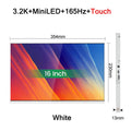 16 Inch 3.2K 165Hz MiniLED Portable Monitor 3200*2000P 1200Nit 100%DCI-P3 HDR IPS Screen Gaming Display For PC XBox PS4/5 Switch