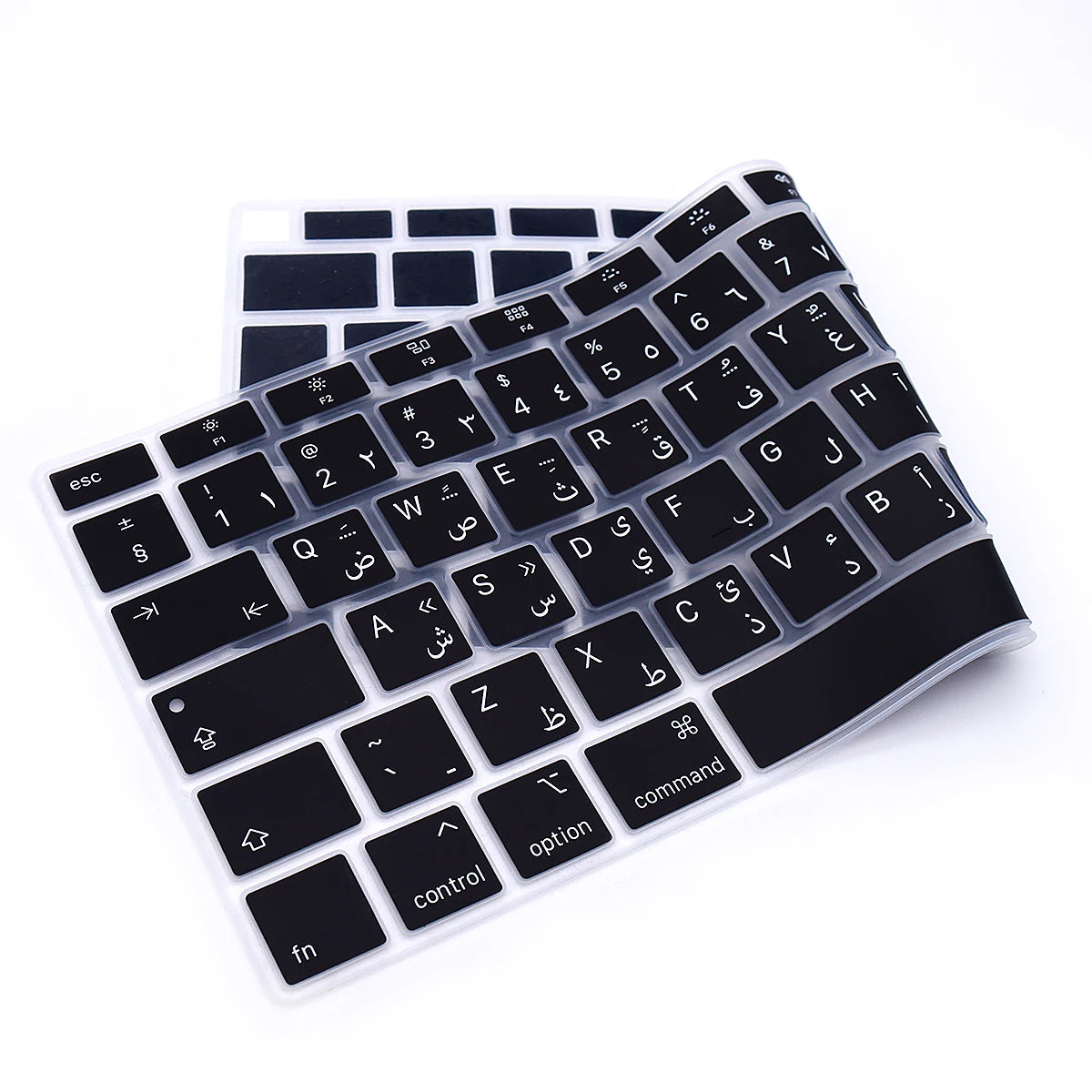 Silicone Keyboard Cover skin Arabic Arab language for  MacBook Air M1 13 Inch A2337 M1 2021 and A2179 MacBook Air with Touch ID