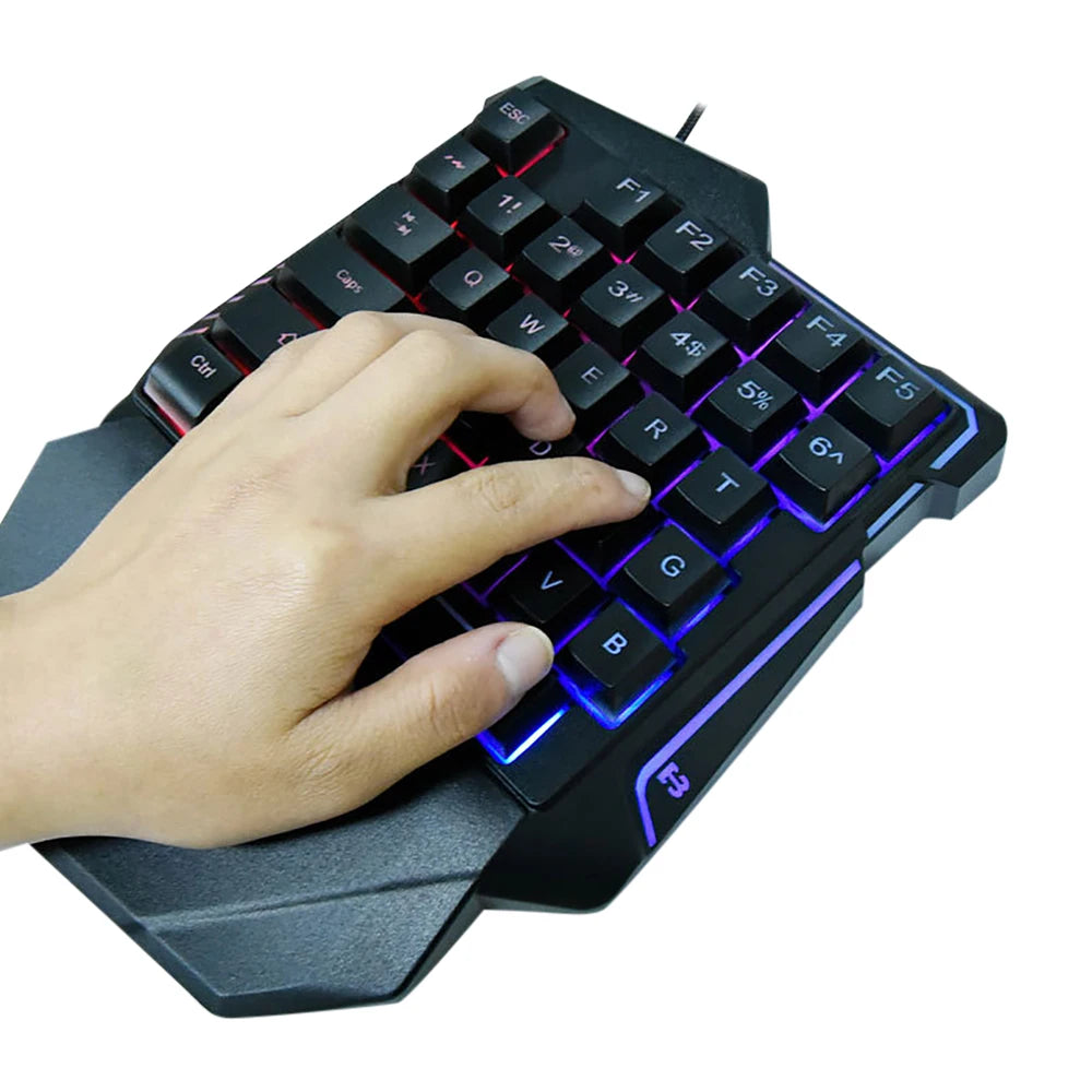Mini USB Wired Gaming Keyboard with LED Backlight 35 Keys For PS3 PS4 For Xbox360 Xbox ONE Xbox Series X/S N-Switch