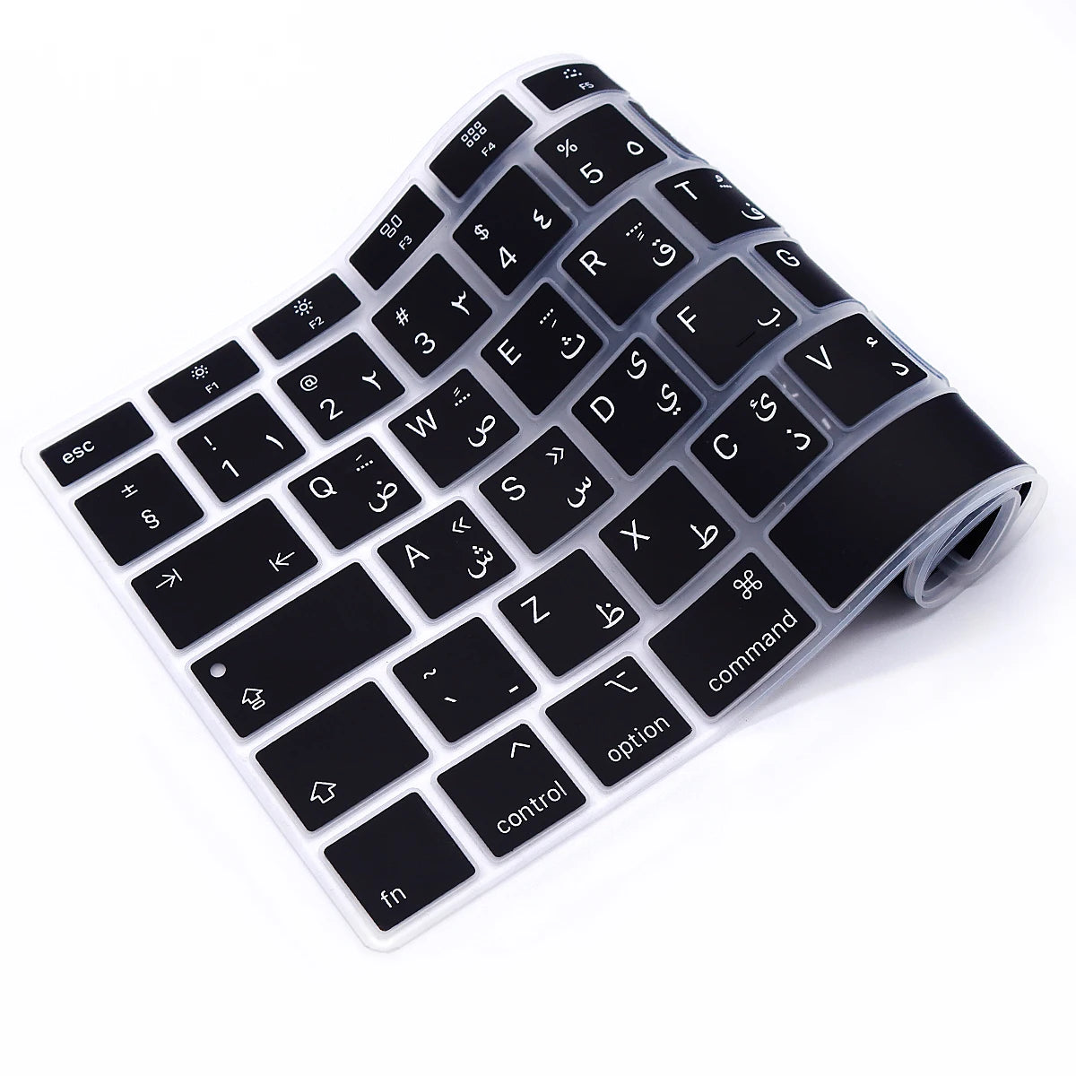 Silicone Keyboard Cover skin Arabic Arab language for  MacBook Air M1 13 Inch A2337 M1 2021 and A2179 MacBook Air with Touch ID