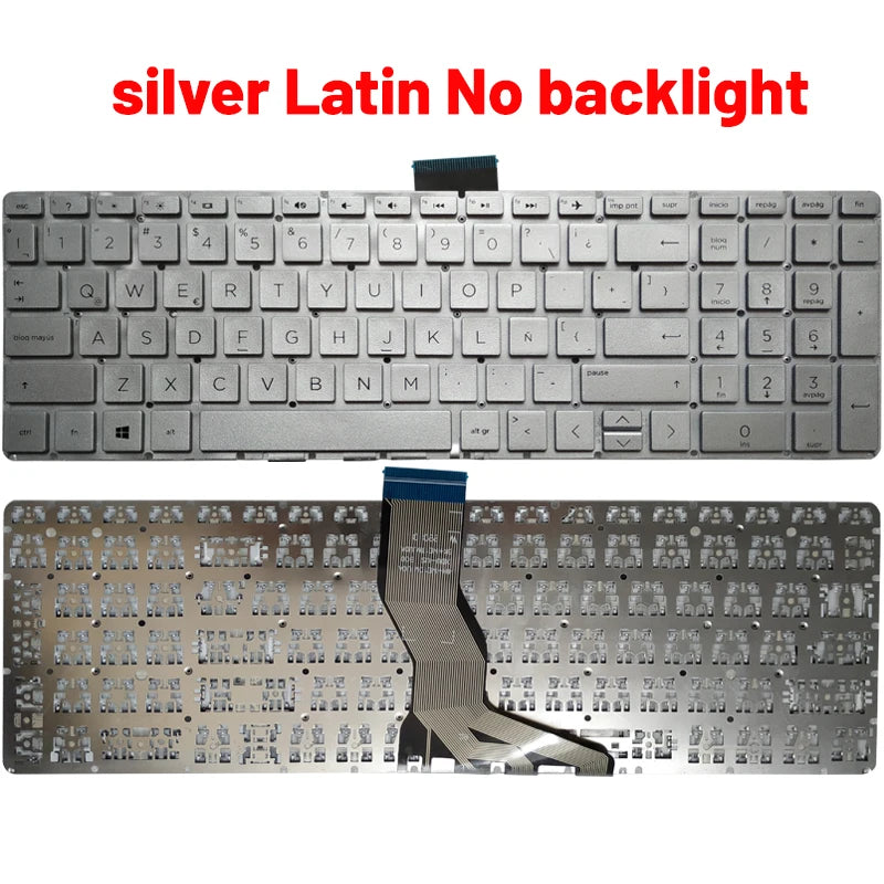 NEW Russian/US/UK/Spanish/Latin laptop keyboard for HP 15-BS 15-BR 15-BW 15T-BR 15Q-BU 15T-BS 15Z-BW 250 G6 255 G6 256 G6 258 G6