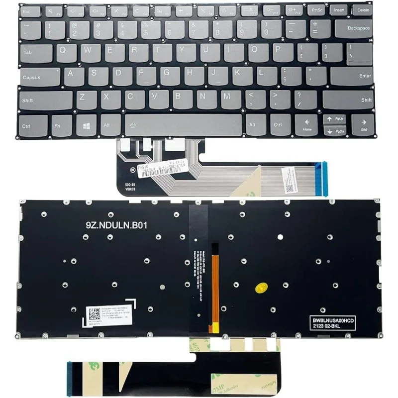 US Layout Backlight Keyboard Compatible for Lenovo Yoga 730-13IKB 730-13IWL 730-15IKB 730-15IWL 530-14IKB Series