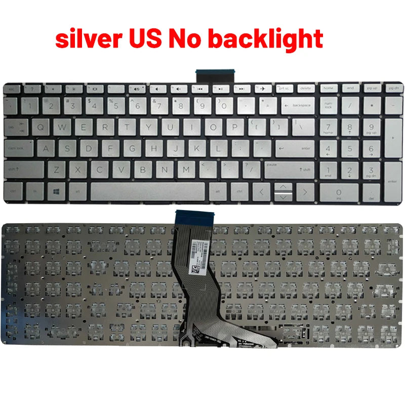 NEW Russian/US/UK/Spanish/Latin laptop keyboard for HP 15-BS 15-BR 15-BW 15T-BR 15Q-BU 15T-BS 15Z-BW 250 G6 255 G6 256 G6 258 G6