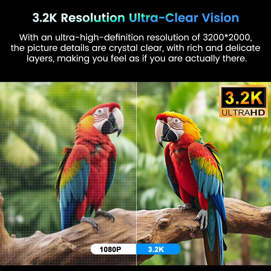 16 Inch 3.2K 165Hz MiniLED Portable Monitor 3200*2000P 1200Nit 100%DCI-P3 HDR IPS Screen Gaming Display For PC XBox PS4/5 Switch