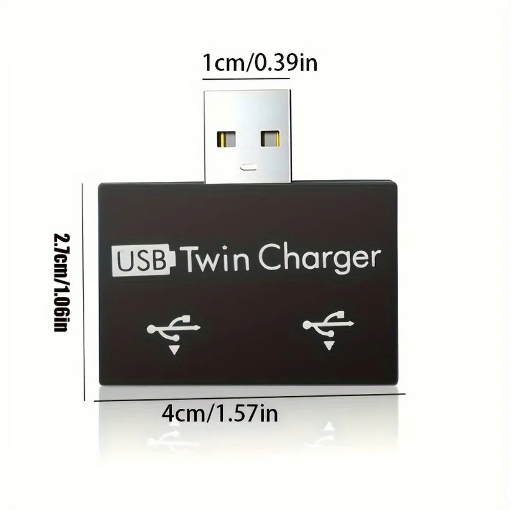 USB 2.0 HUB 1 To 2 Port High Speed Mini Splitter Adapter For Laptop U Disk Card Reader Mouse Keyboard Phone Charging Accessories