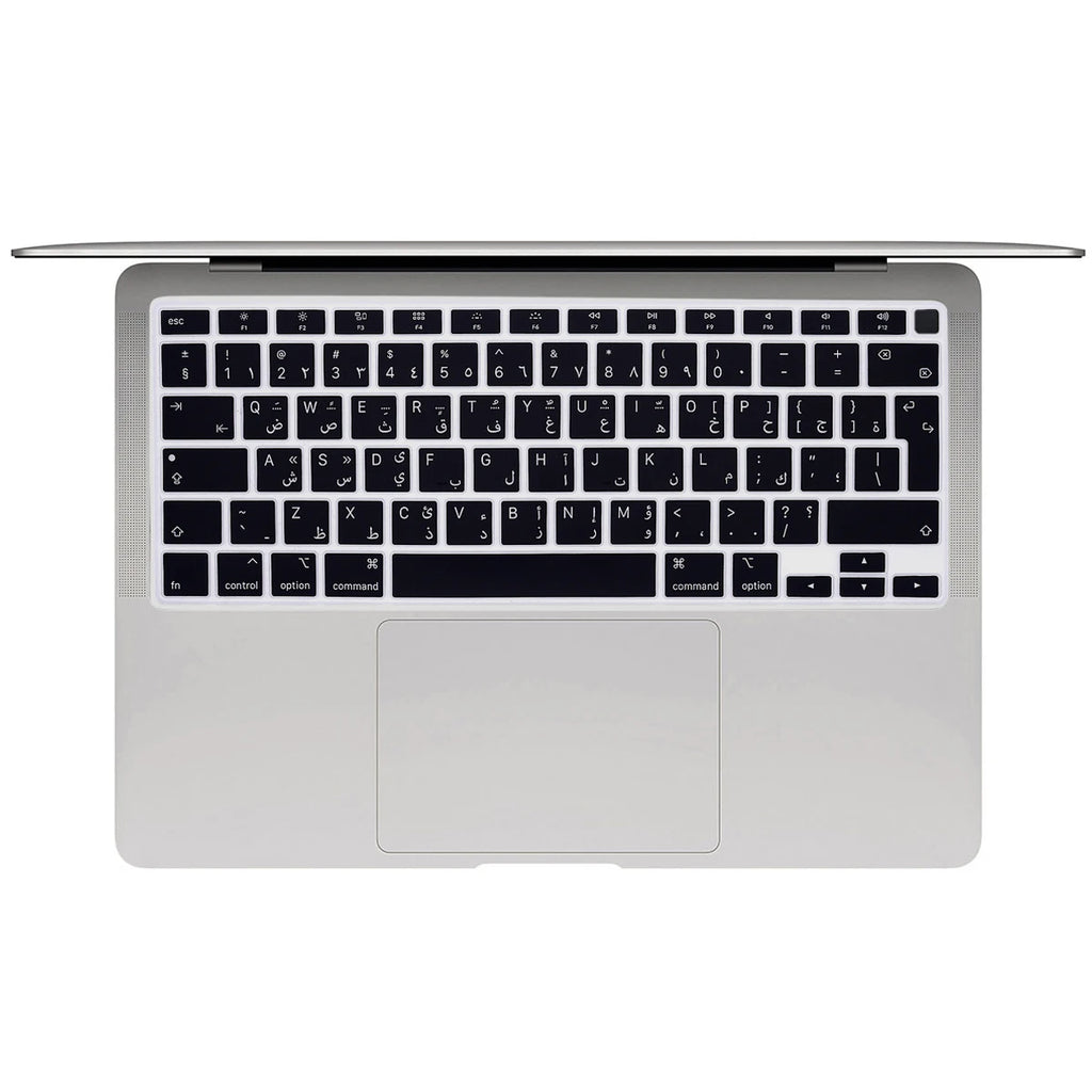 Silicone Keyboard Cover skin Arabic Arab language for  MacBook Air M1 13 Inch A2337 M1 2021 and A2179 MacBook Air with Touch ID