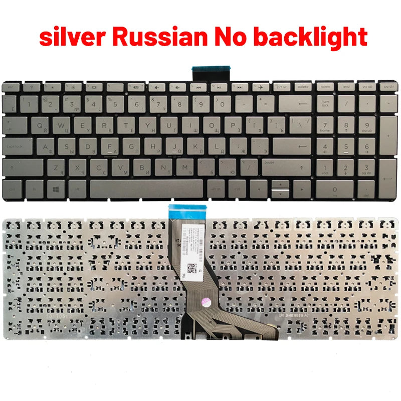 NEW Russian/US/UK/Spanish/Latin laptop keyboard for HP 15-BS 15-BR 15-BW 15T-BR 15Q-BU 15T-BS 15Z-BW 250 G6 255 G6 256 G6 258 G6