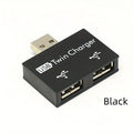 USB 2.0 HUB 1 To 2 Port High Speed Mini Splitter Adapter For Laptop U Disk Card Reader Mouse Keyboard Phone Charging Accessories