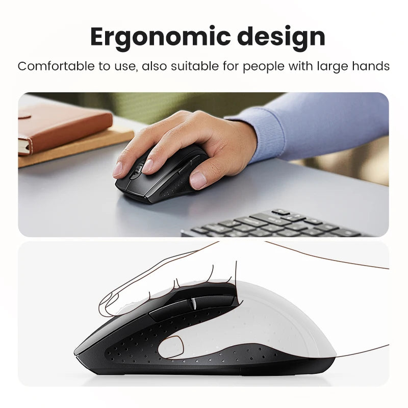 UGREEN Wireless Mouse for Computer 1600DPI Silent Mouse with 2.4GHz USB Receiver for PC MacBook Tablet Laptop