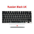 Laptop New A2681 Russian Keyboard keycaps for Macbook Air M2 13.6'' A2681 Keycaps Key Cap US UK Repair Black Blue 2022 EMC 4074