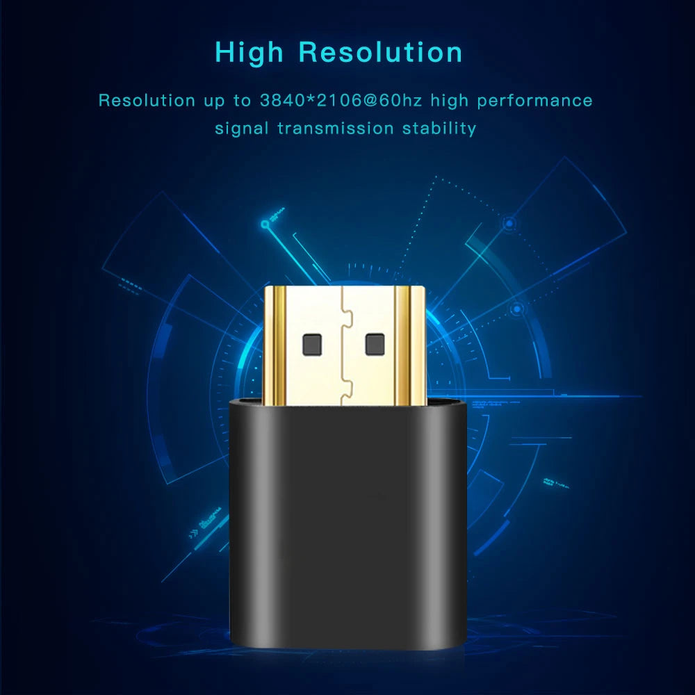 1-50PCS HDMI Virtual Display 4K HDMI DDC EDID Dummy Plug EDID Display Cheat Virtual Plug HDMI Dummy Emulator Adapter Wholesale