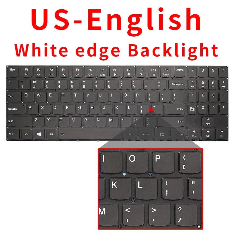 New US Russian Laptop Backlit Keyboard For Lenovo Legion Y530 -15ICH Y7000P-1060 Y7000-2019 Y540-15IRH Y540-17IRH Y545-PG0