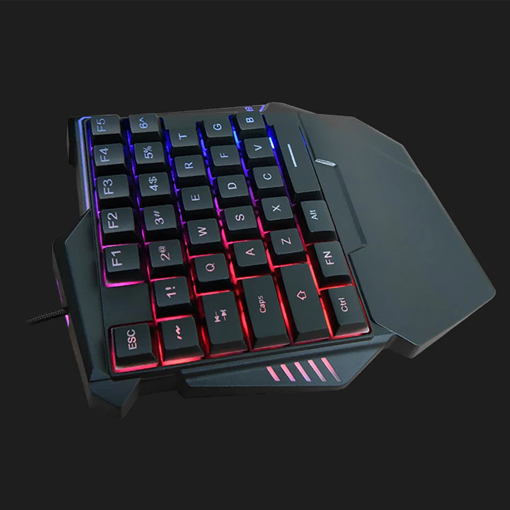 Mini USB Wired Gaming Keyboard with LED Backlight 35 Keys For PS3 PS4 For Xbox360 Xbox ONE Xbox Series X/S N-Switch