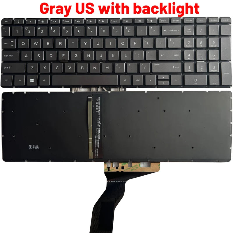 NEW Russian/US/UK/Spanish/Latin laptop keyboard for HP 15-BS 15-BR 15-BW 15T-BR 15Q-BU 15T-BS 15Z-BW 250 G6 255 G6 256 G6 258 G6