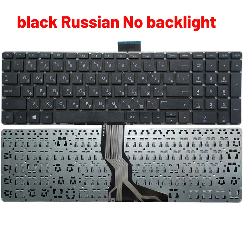 NEW Russian/US/UK/Spanish/Latin laptop keyboard for HP 15-BS 15-BR 15-BW 15T-BR 15Q-BU 15T-BS 15Z-BW 250 G6 255 G6 256 G6 258 G6