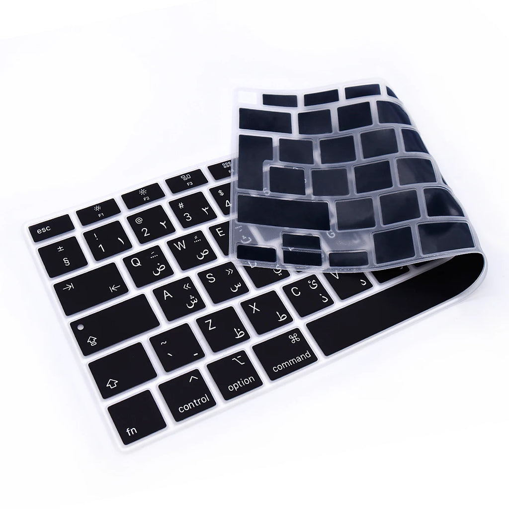 Silicone Keyboard Cover skin Arabic Arab language for  MacBook Air M1 13 Inch A2337 M1 2021 and A2179 MacBook Air with Touch ID