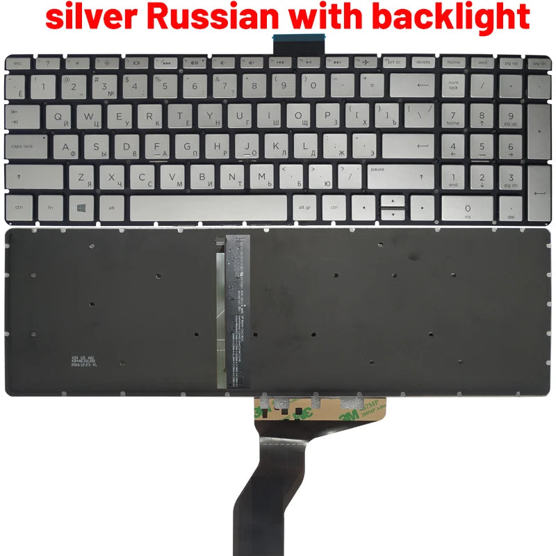 NEW Russian/US/UK/Spanish/Latin laptop keyboard for HP 15-BS 15-BR 15-BW 15T-BR 15Q-BU 15T-BS 15Z-BW 250 G6 255 G6 256 G6 258 G6